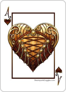 The Ace of Hearts, original artwork by Mike Lees