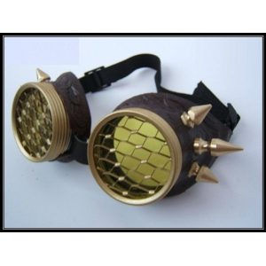 Spiked Air Pirate Steampunk Goggles