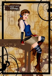 Check out how Belle rocks Steampunk attire.