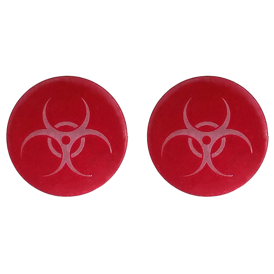 Biohazard lenses in red