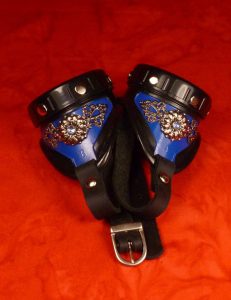 Blue Steampunk Goggles Top View