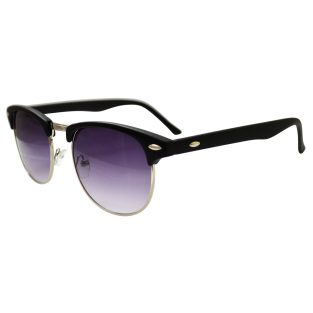 Light Purple Clubmaster Sunglasses With Gold Accents