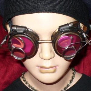 Gold Framed Steampunk Goggles