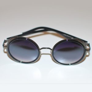 Retro Sunglasses - Side Protectors - Gunmetal Gray