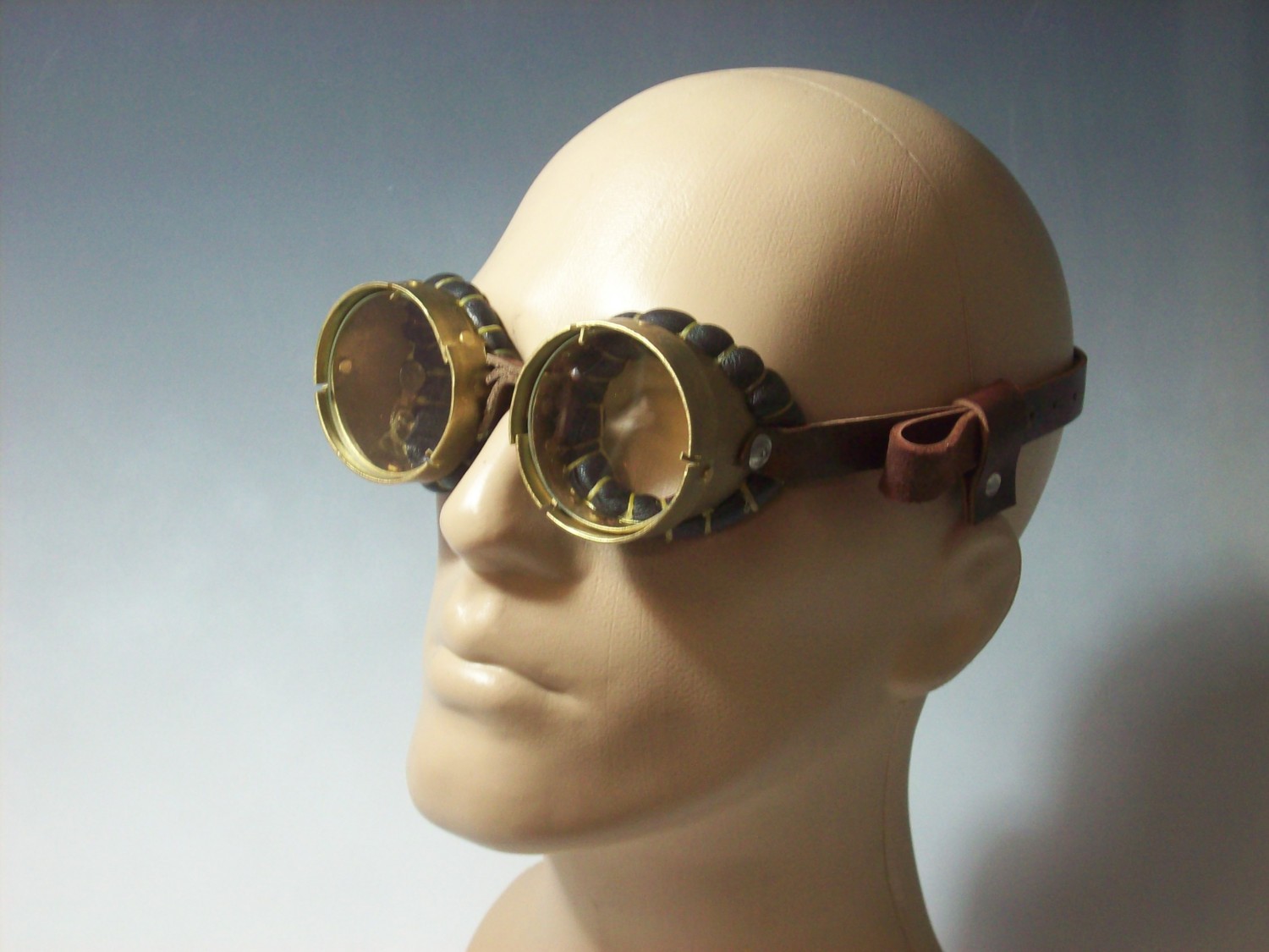 DISCONTINUED Rhode Island Novelty Light Up Mad Scientist Steampunk Black Goggles 
