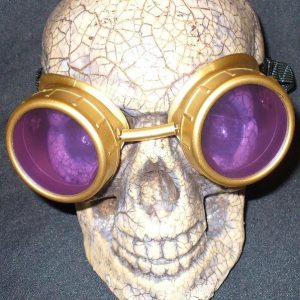 Gold Apocalypse Goggles: Purple Lenses