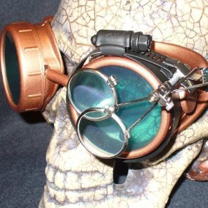 Copper Goggles: Blue Lenses w/ & Eye Loupe