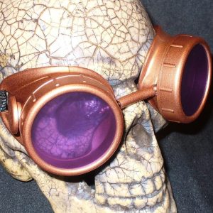 Copper Apocalypse Goggles: Purple Lenses