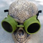 Green Apocalypse Goggles w/ Black Lenses