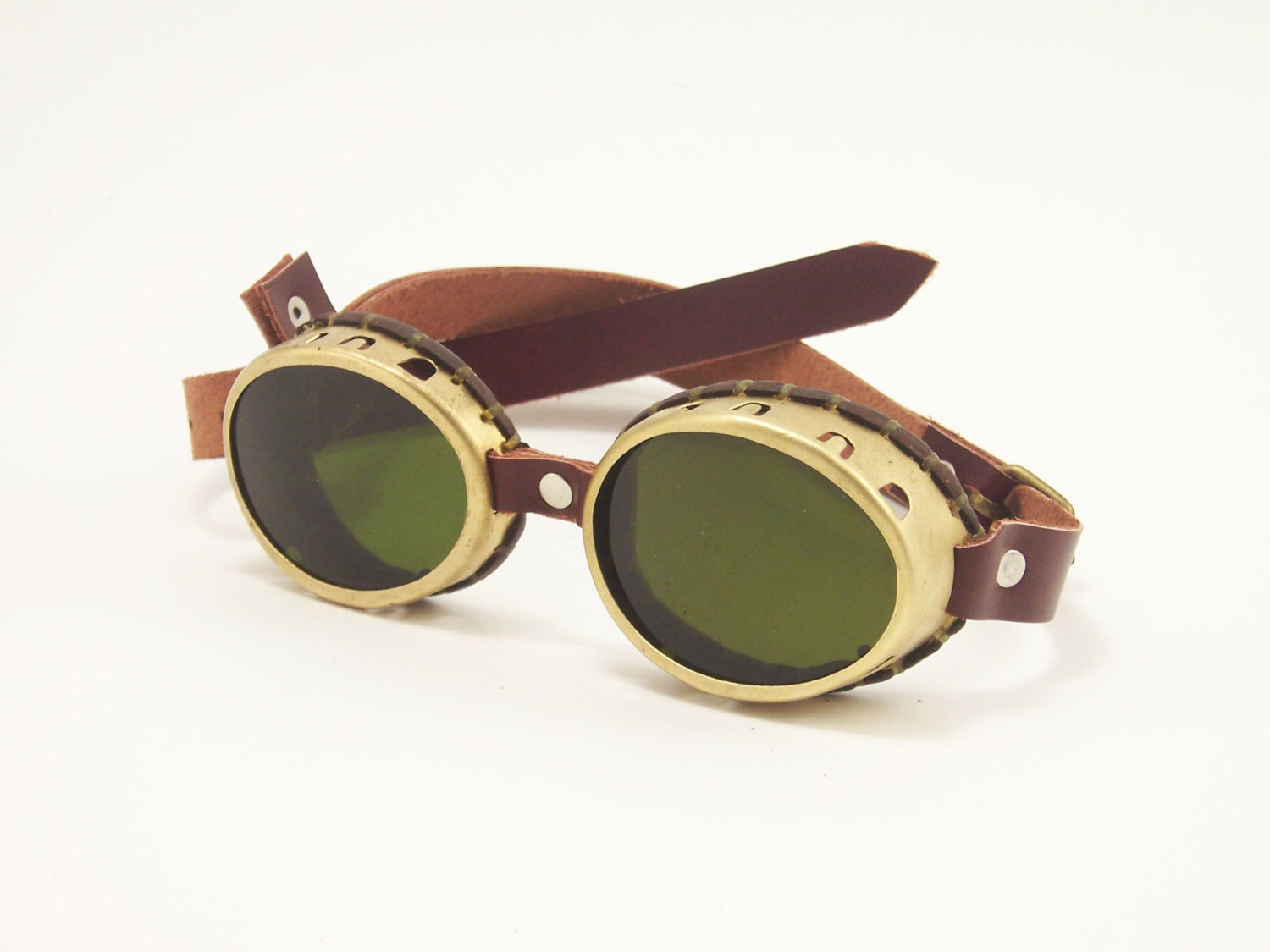 Brass Goggles Sunglasses LARP Victorian Cosplay