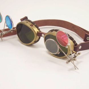 Brass Steampunk Goggles LARP Victorian Cosplay