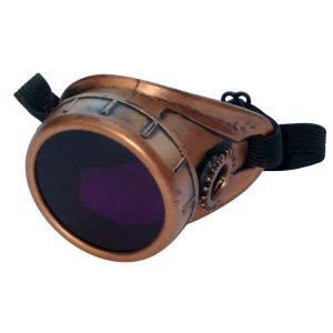 Copper Toned Monocle : Purple Lenses