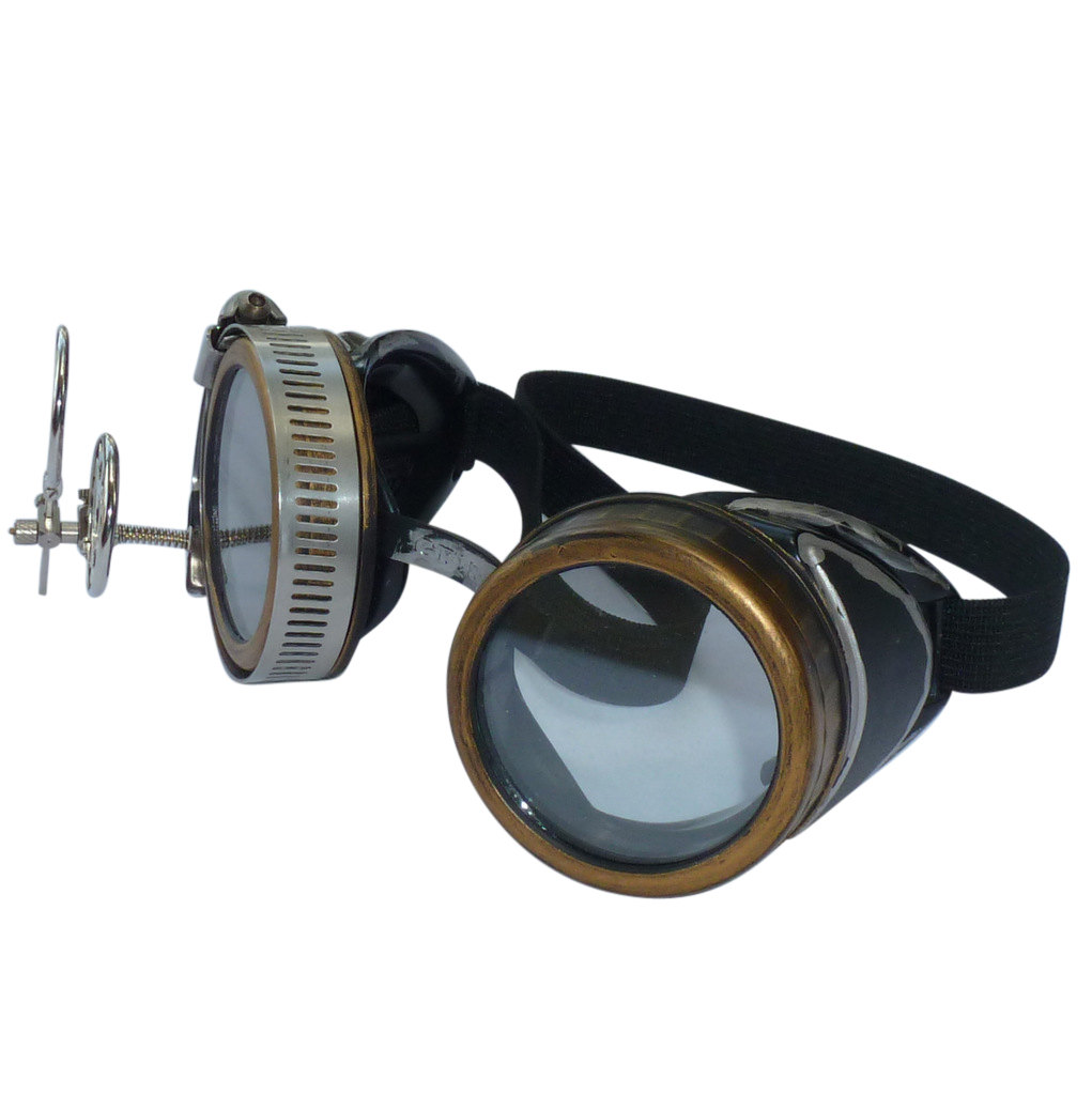 Gold Goggles: Dark Lenses w/ & Eye Loupe