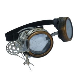 Gold Goggles: Dark Lenses w/ & Eye Loupe