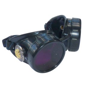 Black Goggles: Dark Purple Lenses w/ Golden Ornaments