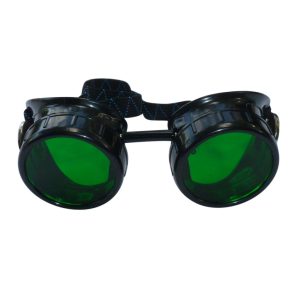 Black Goggles: Green Lenses w/ Golden Ornaments