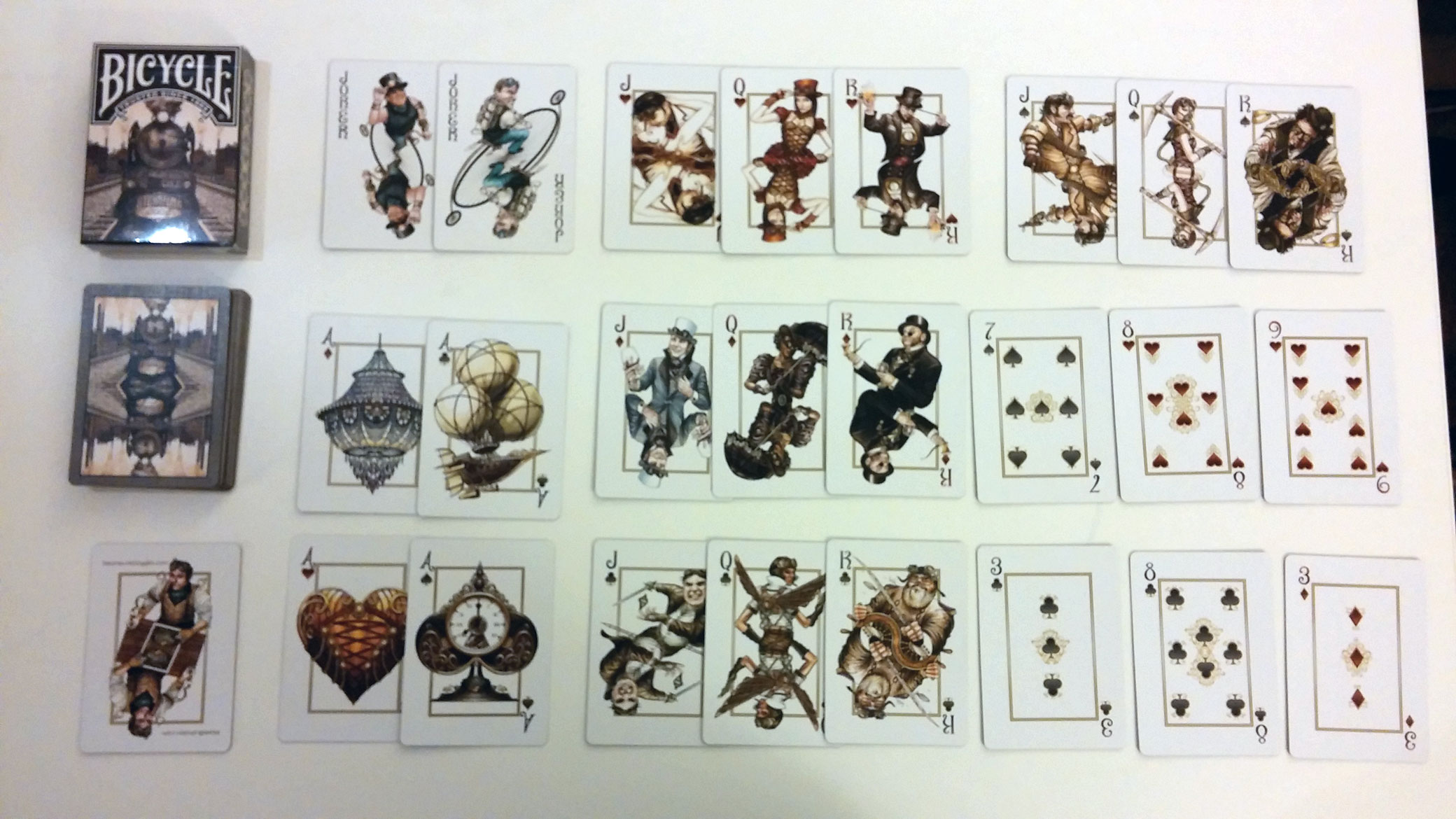 Steampunk Playing Cards - Bicycle - USPC Limited Edition