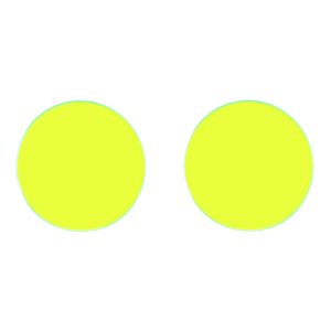 yellow replacement goggle lenses - 50mm