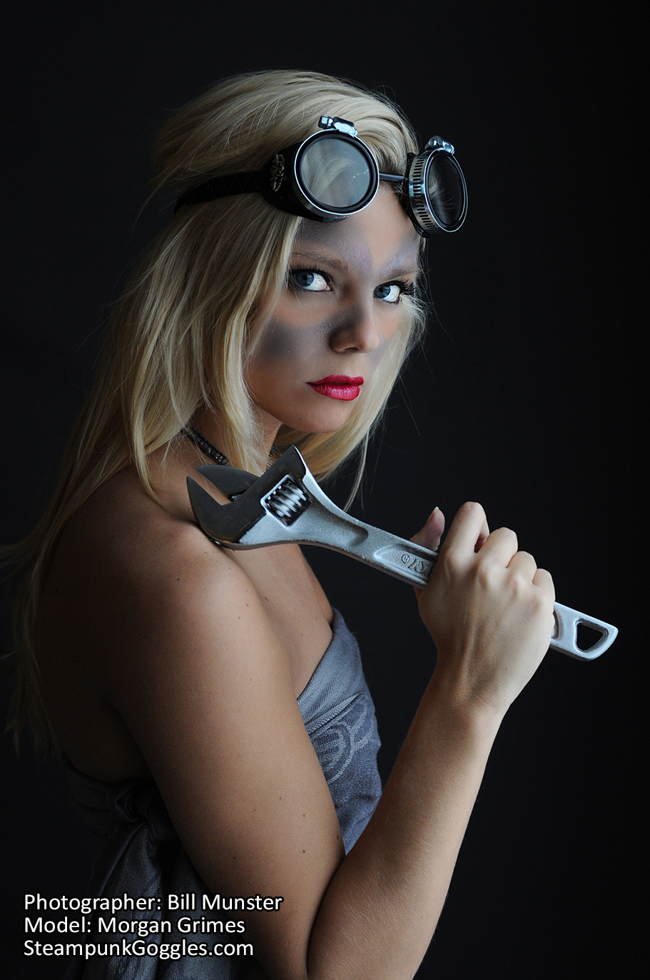 Morgan Grimes Shot by Bill Munster - Bee Steampunk Goggles - 3 of 4