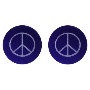 Peace lenses in blue