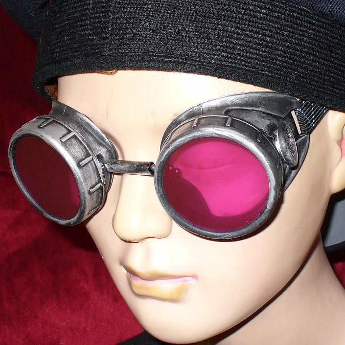 Goggles With Red Lenses - Side View 3