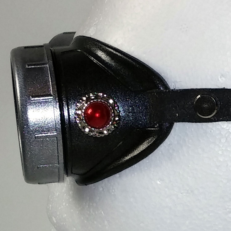 Red Pearl Goggles With Silver Eye Cups