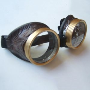Riveted Adventurer - Brass & Leather Toned Goggles