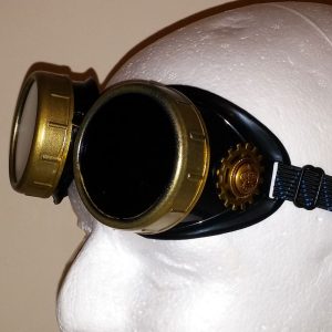 King of Steam Crowned Brass Toned Goggles