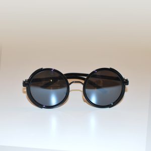 Steampunk Glasses With Black Frames and Dark Lenses