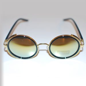Steampunk Glasses - Gold Mirror Lenses and Gold Tone Frames